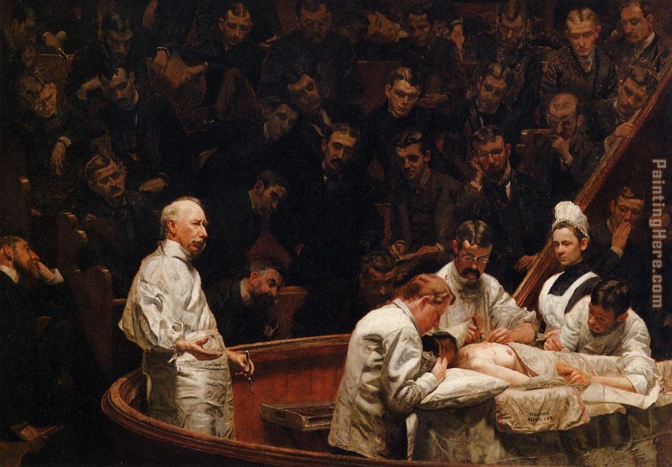 The Agnew Clinic painting - Thomas Eakins The Agnew Clinic art painting